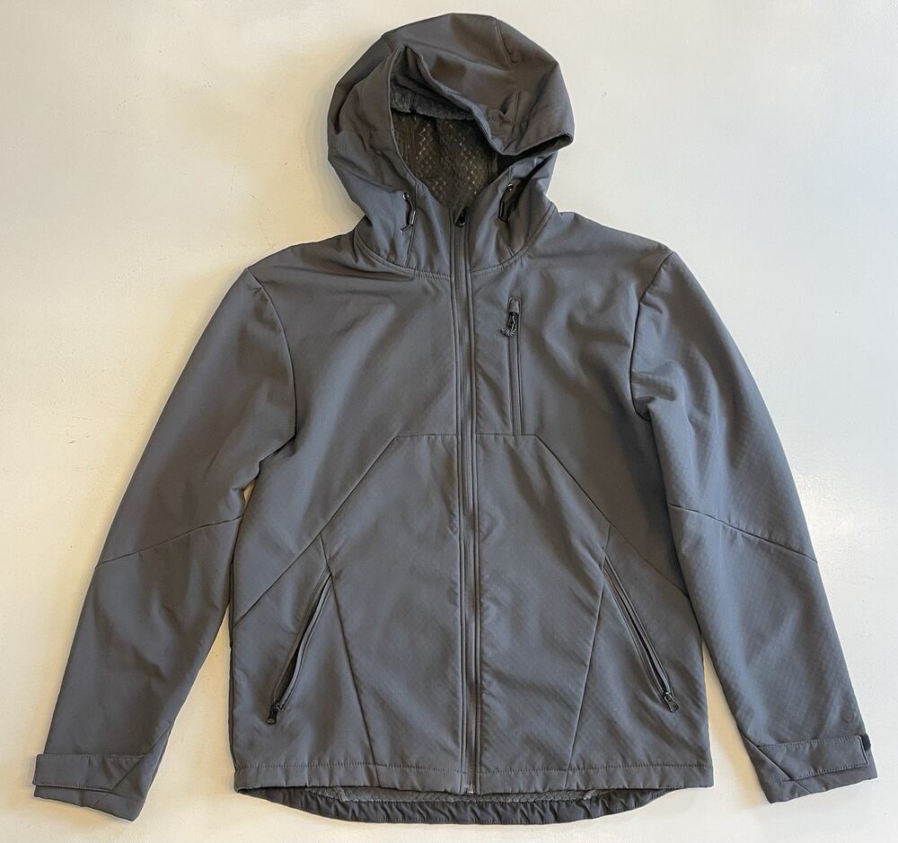 Champion Performance Jacket Men Large Gray Full Zip Fleece Lined Water-Resistant